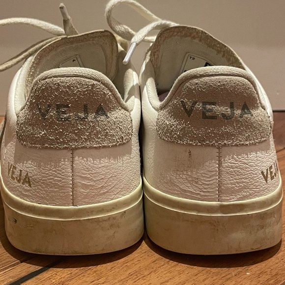 ‼️SOLD‼️VEJA CAMPO CHROMEFREE LEATHER WHITE NATURAL - Picture 6 of 12